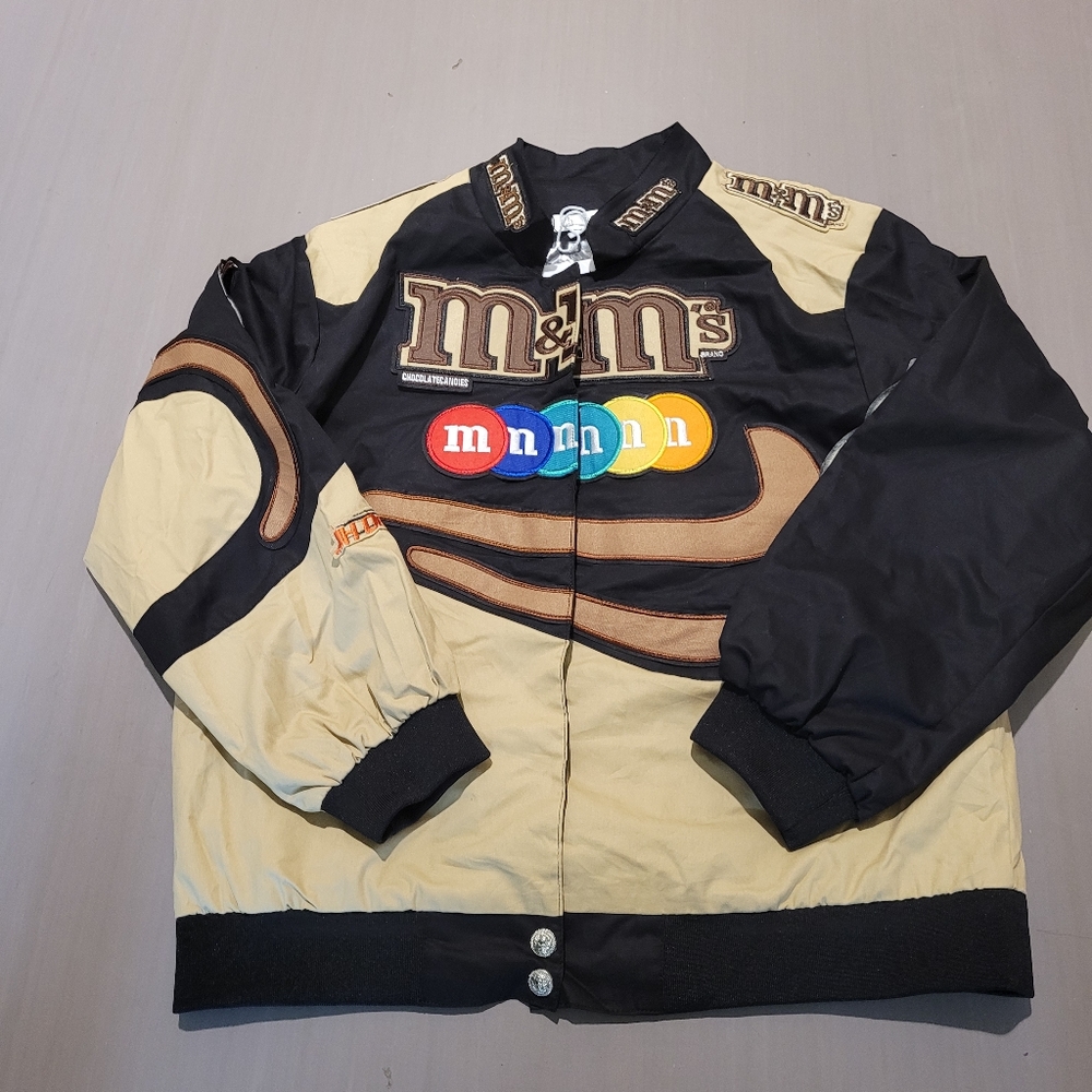 M&M Nascar Style Varsity Jacket